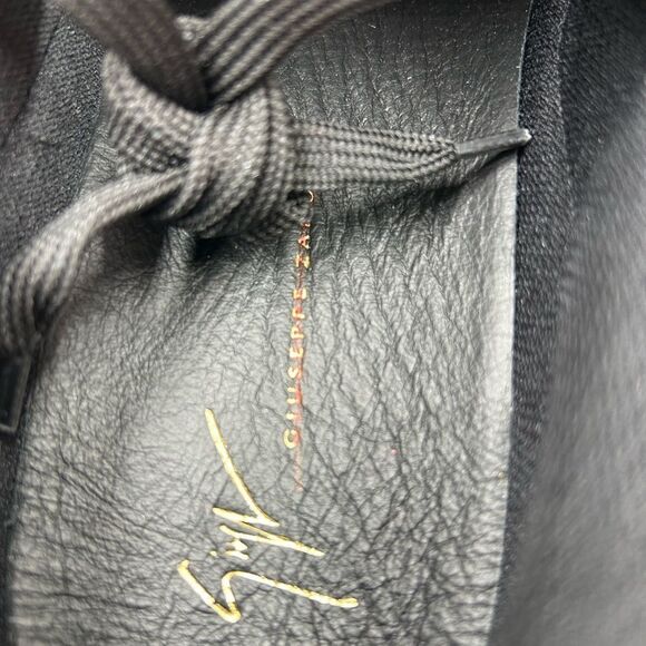 Men's Giuseppe Zanotti double zip low top leather sneakers size 43 made in Italy - Picture 9 of 12